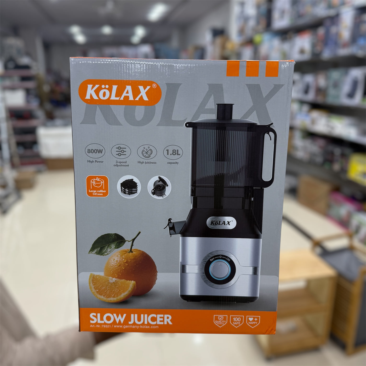 KoLAX Full Size Cold Pressed Juicer 7931