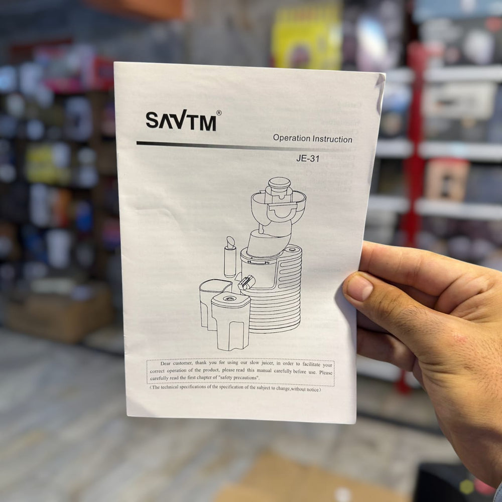 Savtm Wide Mouth Cold Press Slow Juicer