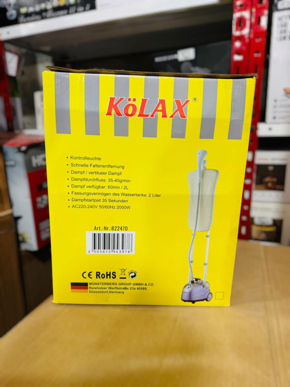 Kolax Professional Garments Steamer