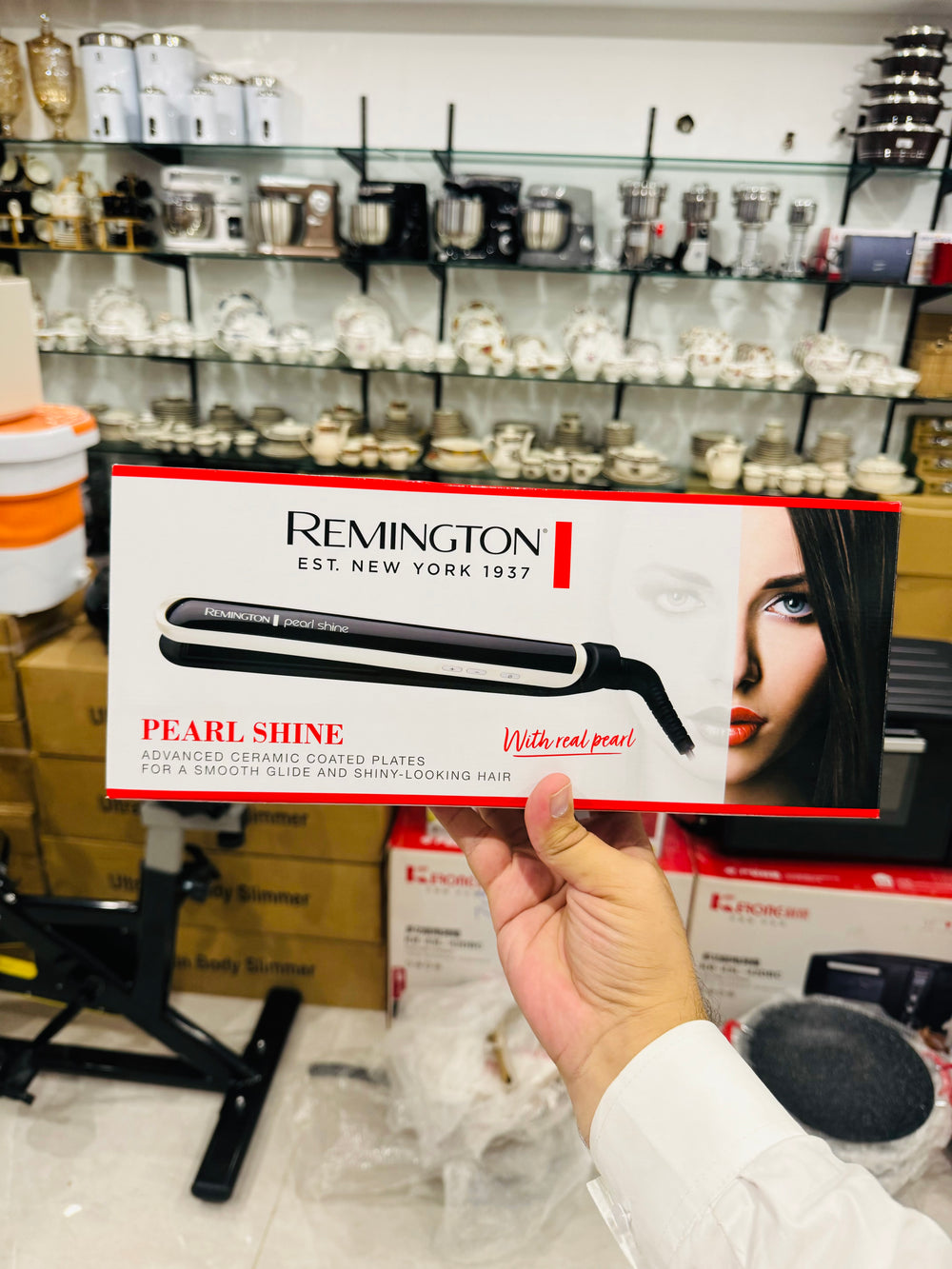 REMINGTON Pearls Shine Hair Straightener